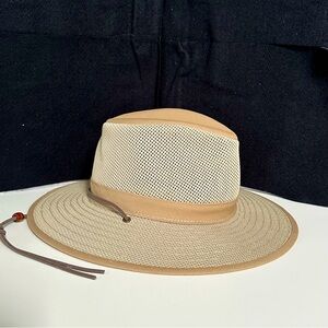 Henschel Men’s Aussie Mesh Breezer Hat- Khaki NWOT Small